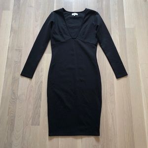 Ripley Rader Plunge Bodycon Little Black Dress